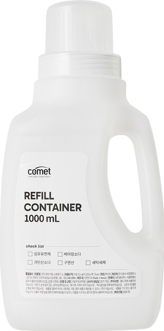 comet 洗劑分裝瓶, 白色, 1瓶