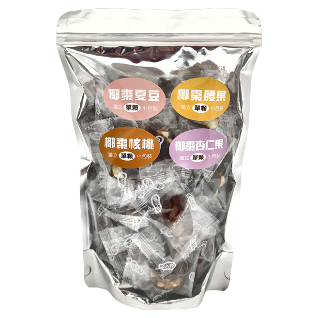 品鮮生活 椰棗綜合堅果 半斤裝, 300g, 1包