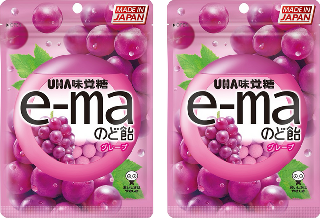 e-ma UHA 味覺糖 葡萄味, 50g, 2包