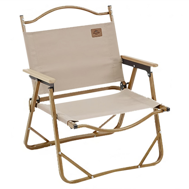 Naturehike 挪客 暮望L02木紋折疊椅 Y002-D, 卡其色, 1個