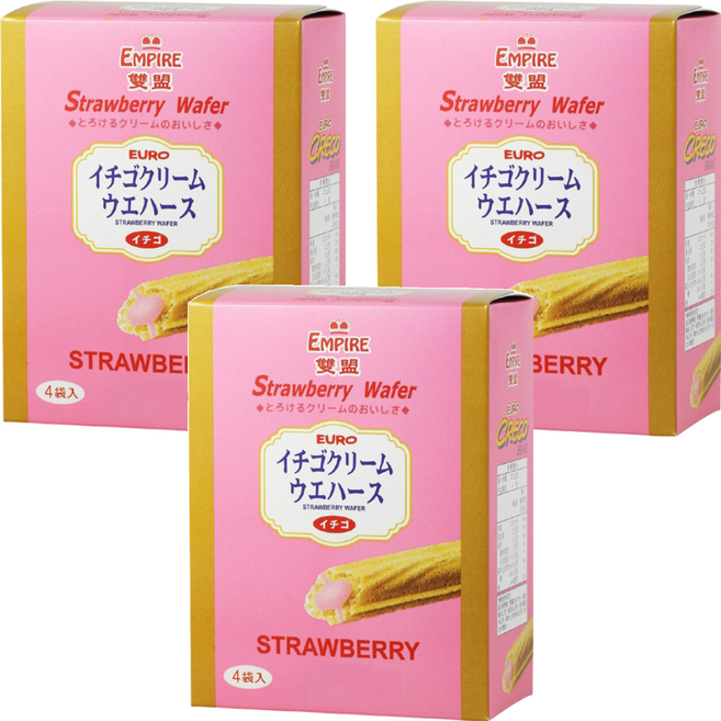 EMPIRE 雙盟 雙盟 草莓酥棒, 100g, 3盒