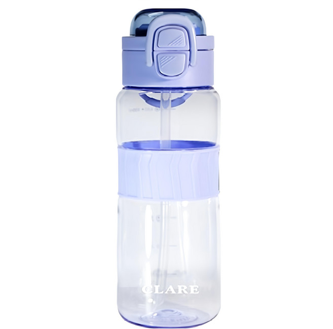 CLARE 彈跳運動吸管壼, 湖藍色, 800ml, 1個