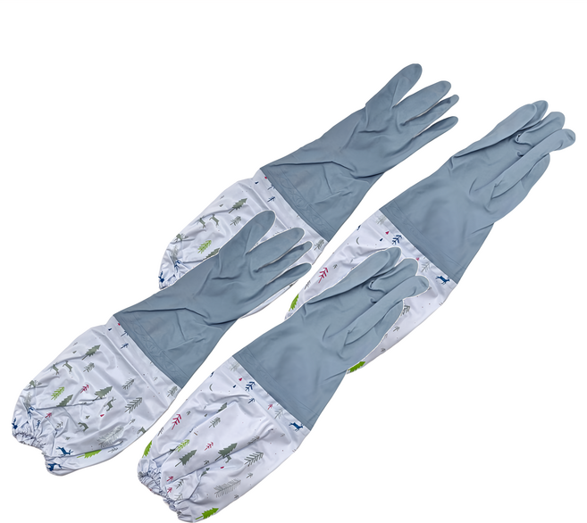 ROYALLIN 蘿林嚴選 防水洗碗手套 2雙, 藍色, 大(L), 1組