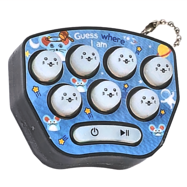 迷你打地鼠機 5.8 x 4.5 x 1.9cm, 黑色, 2個