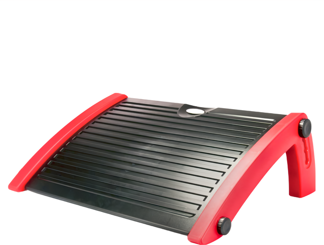 AIDATA 愛得他 人體工學腳踏板 FR-1001R 54 x 37 x 17cm, 紅色