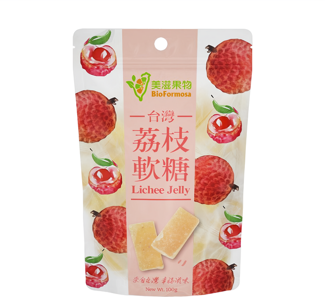 BioFormosa 美滋果物 荔枝果汁軟糖, 100g, 1包