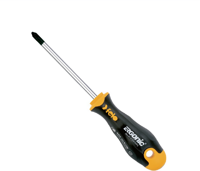 felo 超軟柄十字起子 PH1*80mm ERGONIC402, 1個