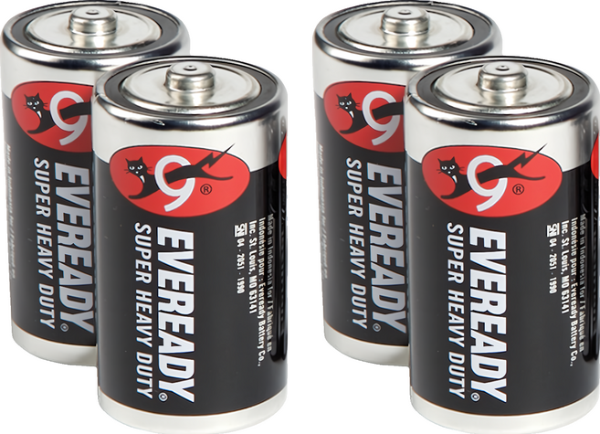 EVEREADY 永備 碳鋅黑金鋼2號 12'S/ 96'S, 2個裝, 2組