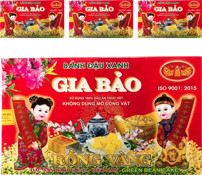 GIA BAO 家寶 綠豆糕餅, 240g, 4盒
