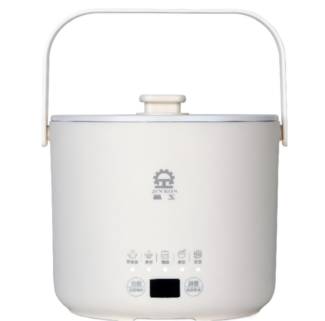JINKON 晶工 多功能料理電碗 附蒸蛋器 白色 1.3L, JK-618