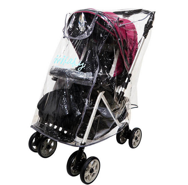 vivibaby 嬰兒手推車雨罩, 透明色, 1個