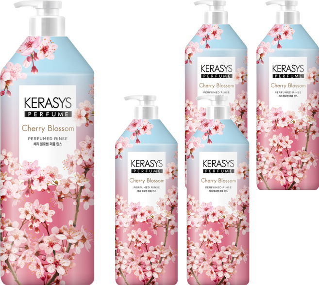 KERASYS 可瑞絲 香氛潤髮乳, 1L, 5瓶