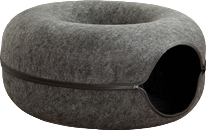 甜甜圈隧道貓窩 大款, 深灰色, 1個