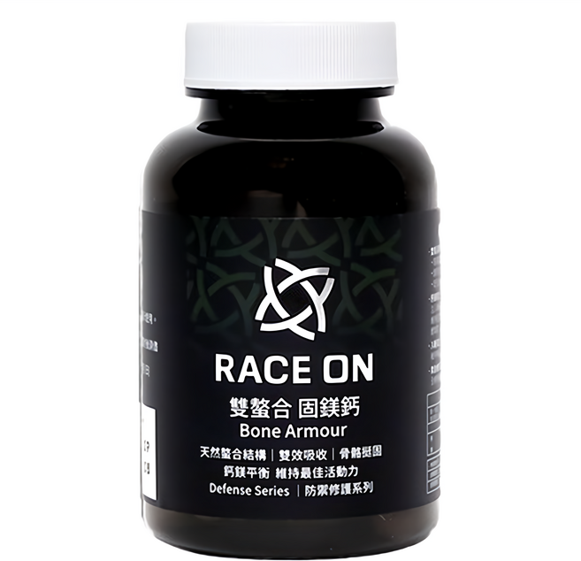 RACE ON 鋭速 雙螯合 固鎂鈣, 60顆, 1罐