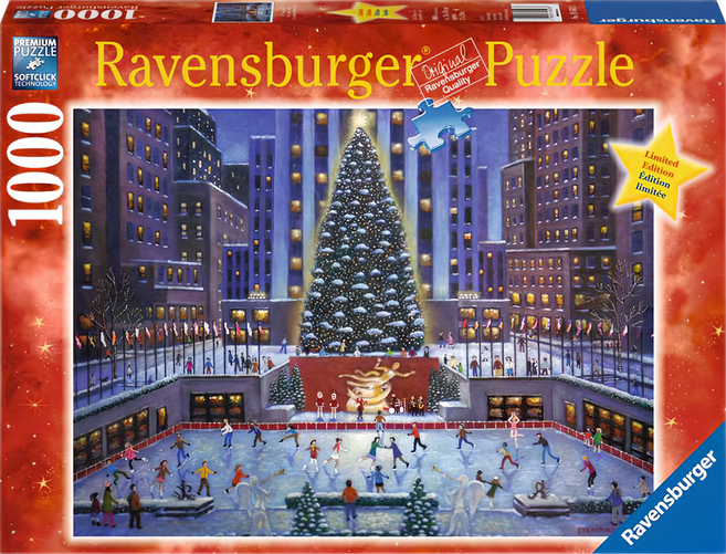Ravensburger 維寶 紐約聖誕洛克斐勒中心拼圖, 紐約聖誕洛克斐勒中心 多色, 1000片, 1盒