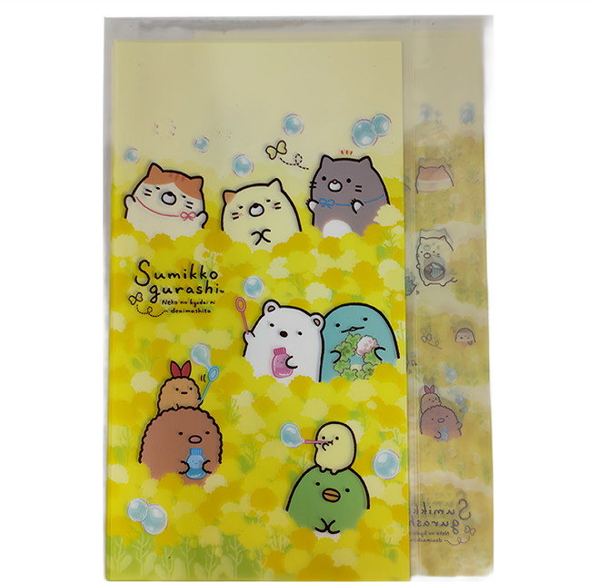 Sumikkogurashi 角落生物 新課綱書套, 小夥伴 黃色, 1個