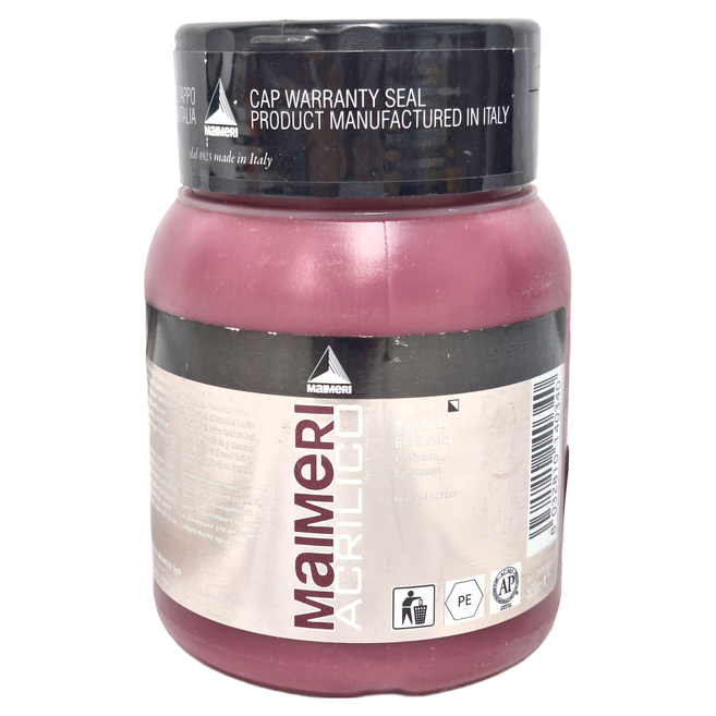 MaIMeRI 美利 壓克力顏料 MA-0934165 165 BORDEAUX 酒紅, 500ml, 1色