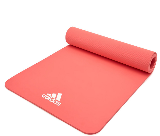 adidas 愛迪達 輕量波紋瑜珈墊 500g, 珊瑚粉, 1個