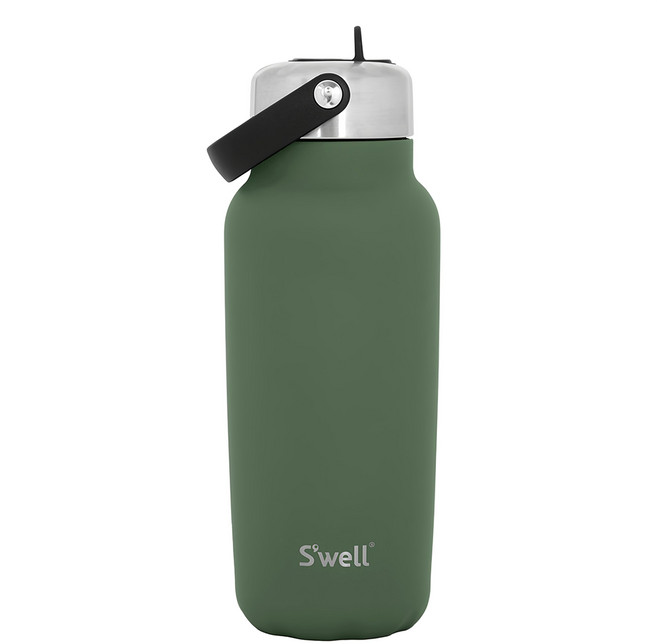 S'well Explorer 不鏽鋼吸管保溫瓶, 940ml, 軍綠色, 1個