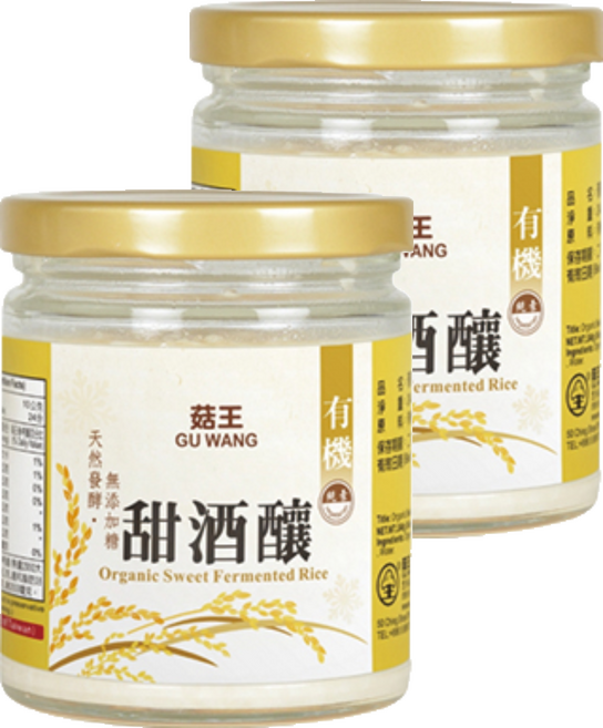 菇王 有機甜酒釀, 240g, 2罐