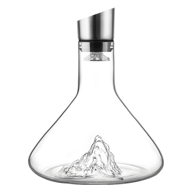 歐式高檔水晶玻璃冰山醒酒壺, 1.6L, 1個