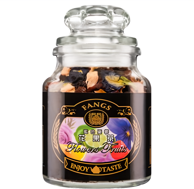FANGS 方氏 藍色憂鬱花果茶, 70g, 1罐, 1瓶