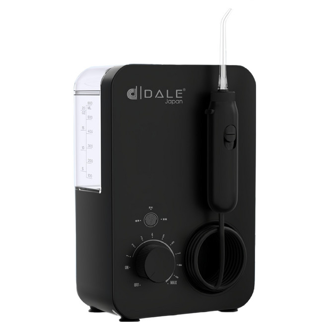 DALE 達樂 家用變頻沖牙機 DL-5006 黑色 600ml大容量水箱 10段水壓調節 7種噴頭