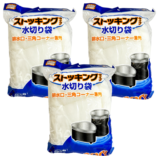 GOODIE FOODIE 水槽排水孔過濾網 特大號, 100入, 3包