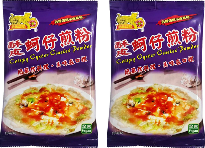 金錢豹 酥皮蚵仔煎粉, 2包, 250g