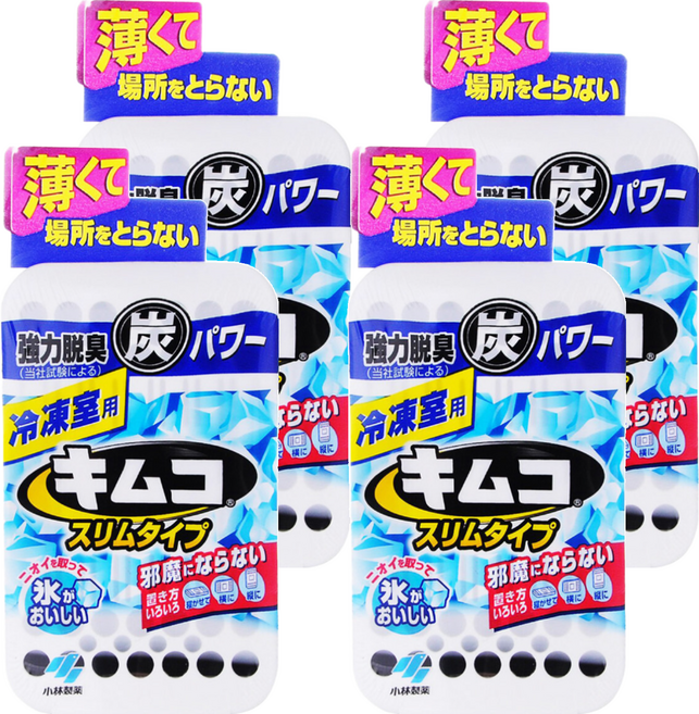 KOBAYASHI 小林製藥 冷凍庫專用活性碳除臭劑, 26g, 4個