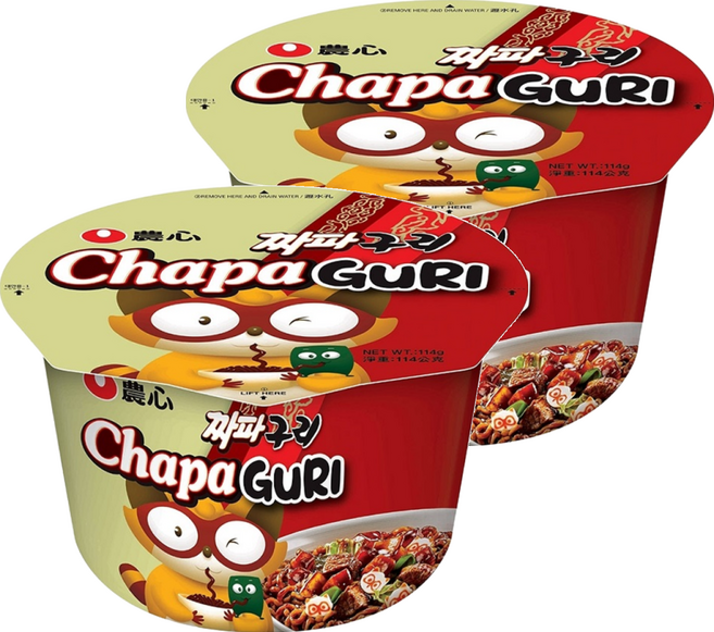 NONGSHIM 農心 浣熊炸醬烏龍碗麵 114g, 2入