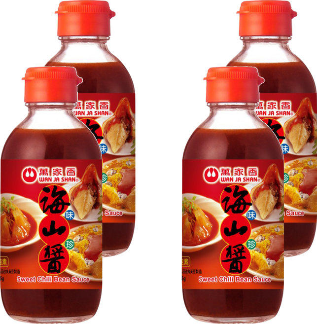 萬家香 海山醬 非基因改造黃豆製成 古早美味, 225g, 4瓶