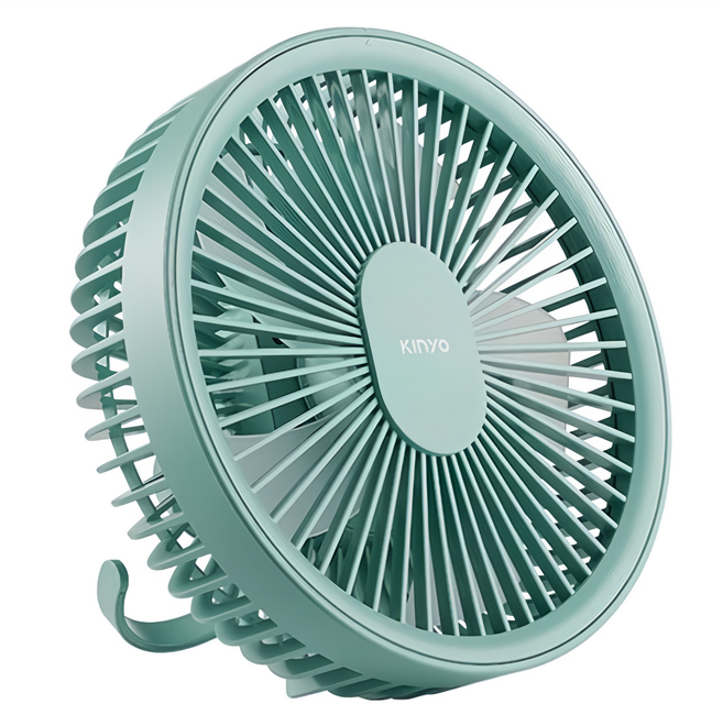 Kinyo 充電風扇 軍綠色, UF-6946