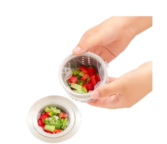 ILIFE 水槽過濾網8件組 11 x 9cm 白色 420g, 800個, 1組