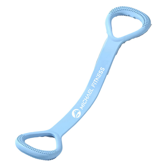 MICHAEL FITNESS 麥克健身 一字拉力器 25磅加厚, 藍色, 1個