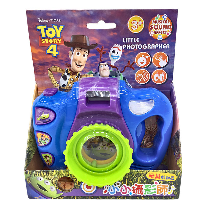 HUNDRED PICTURES 百耘圖 Toy Story 4 玩具總動員4 小小攝影師 帶音效 玩具相機 適用年齡3歲以上, 1個