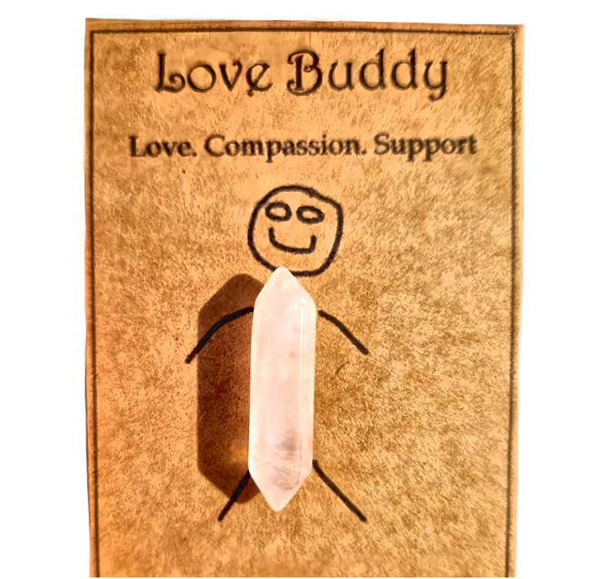 上手家居 幸運原礦水晶柱, 1個, 粉水晶