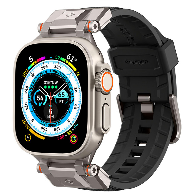 Spigen Apple Watch DuraPro Armor 尼龍錶帶, 1, 黑色