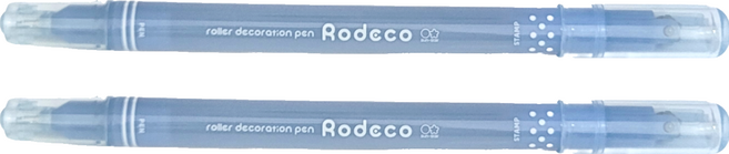 sun-star Rodeco 波點簽字雙頭兩用筆, 薄霧藍, 2支