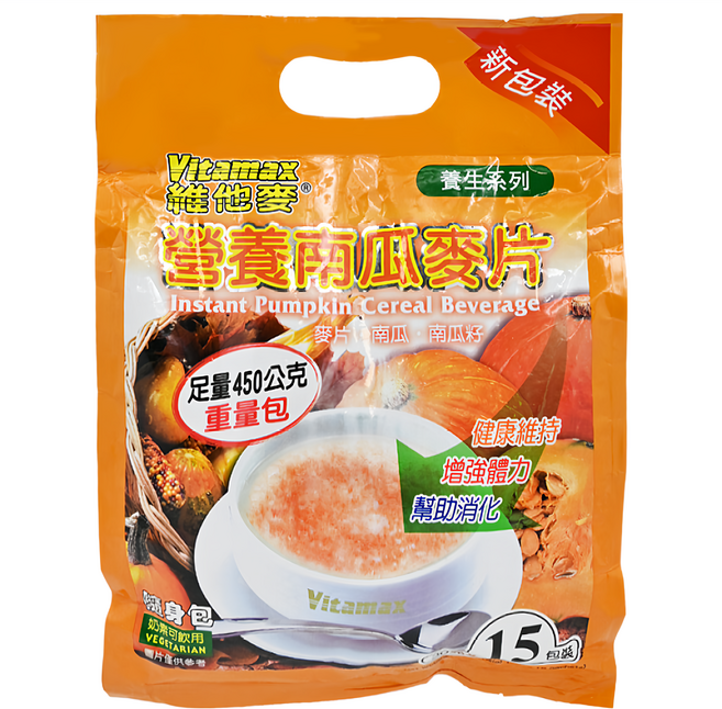 Vitamax 維他麥 營養南瓜麥片 15包, 450g, 1袋
