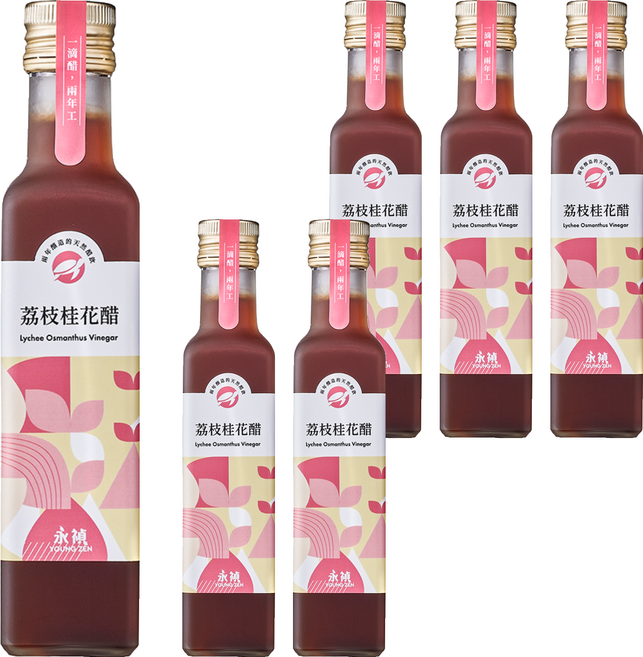 永禎 濃醇醋 荔枝桂花醋, 250ml, 6瓶