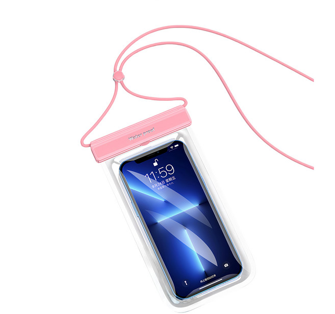 OMG 游泳潛水防水手機袋 IPX8防水等級, 粉色, 1個
