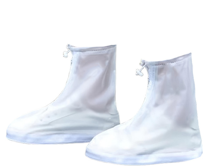 COMET 快穿便攜加厚雨鞋套 L 規格 推薦尺寸38-40, 磨砂白, 1雙