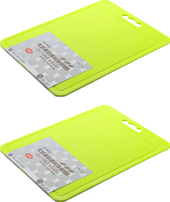 KEYWAY 聯府 挪威抗菌料理板, 料理板2個, 綠色 + 白色, 2個