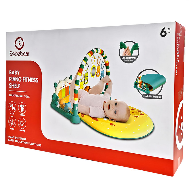 Sobebear 貓頭鷹嬰兒腳踏琴健力架, 貓頭鷹, 1個