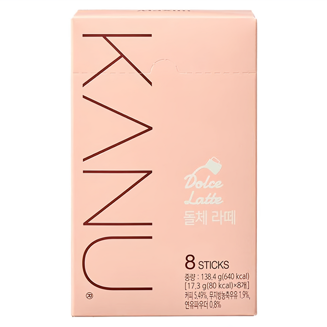 KANU 煉乳拿鐵咖啡, 17.3g, 8條, 1盒