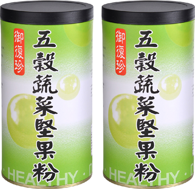 御復珍 五榖蔬菜堅果粉 無添加糖 純素食, 600g, 2罐