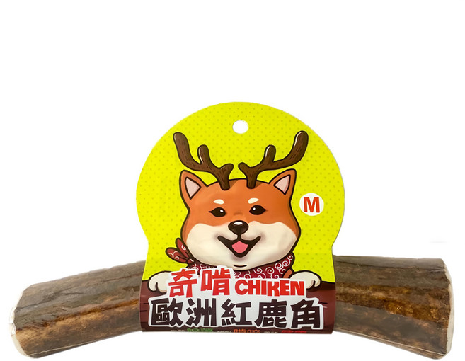 CHIKEN 奇啃 歐洲天然紅鹿角 M, 鹿角, 70g, 1支