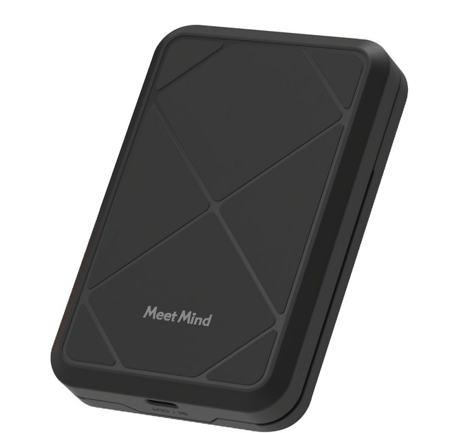 Meet Mind Qi2 溫控磁吸行動電源 27W Type-C, MPP03-10K, 黑色