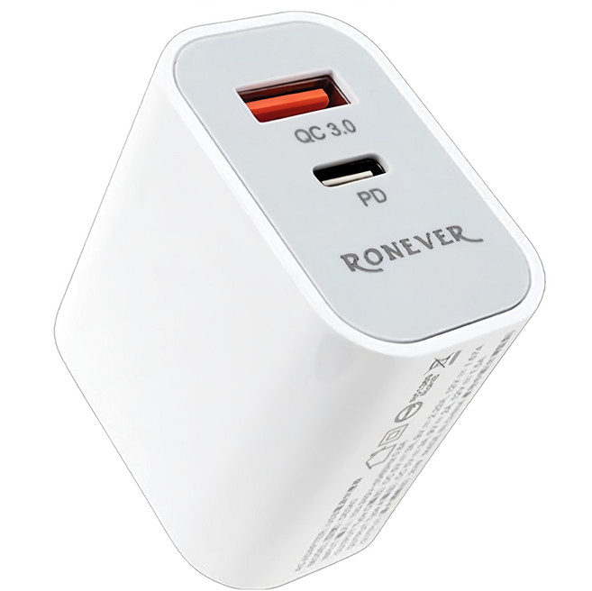 RONEVER 20W PD電源供應器, 白色, 1個